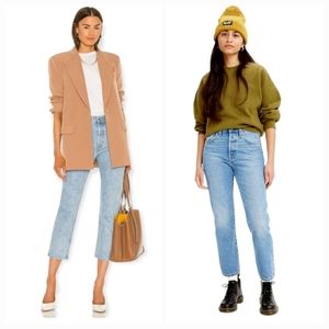 Levi's Premium 501 Cropped Orginal Jeans  size 27×26 Tango Surge